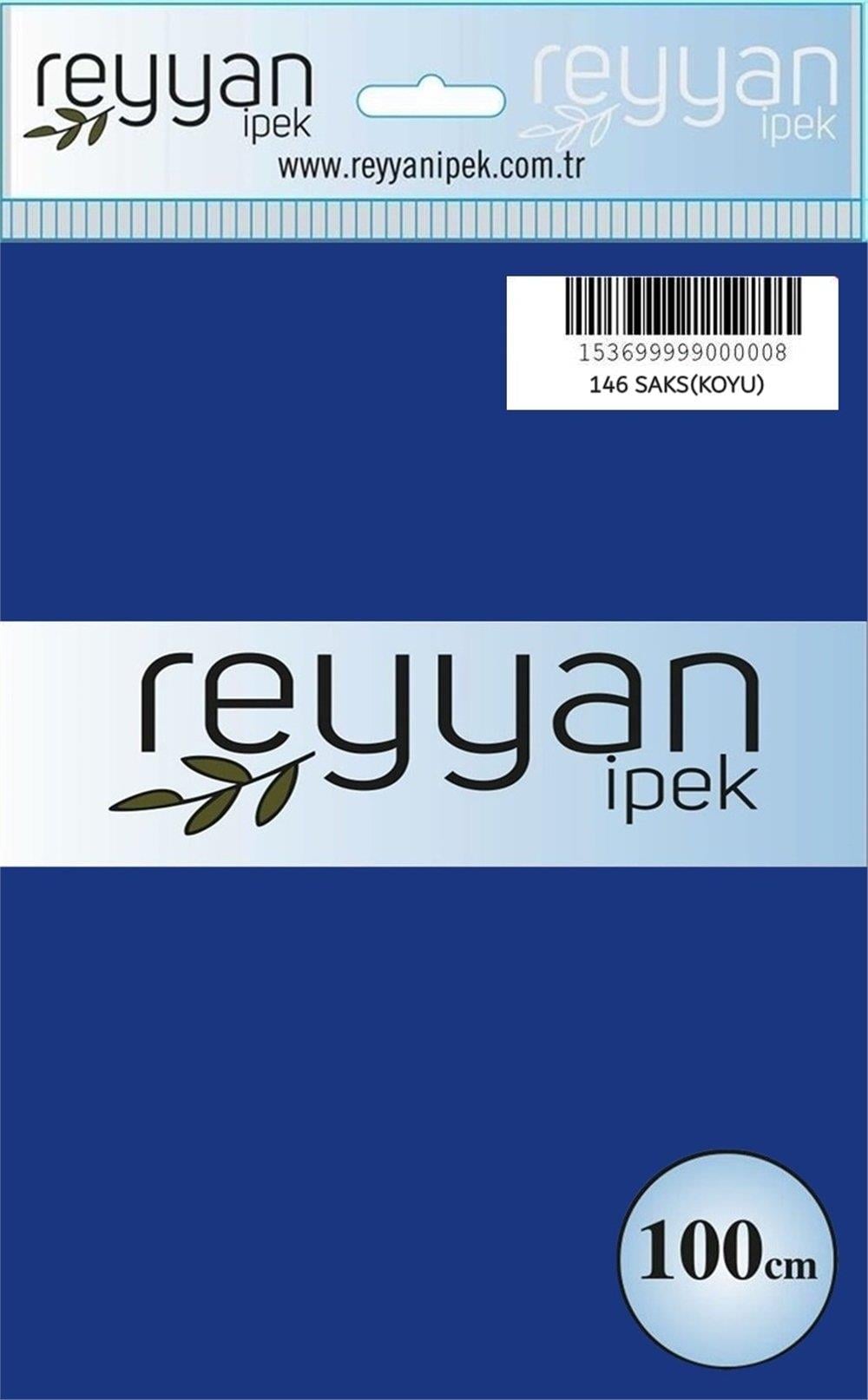 Reyyan Düz Renk Poşetli Yazma (Saks(Koyu))