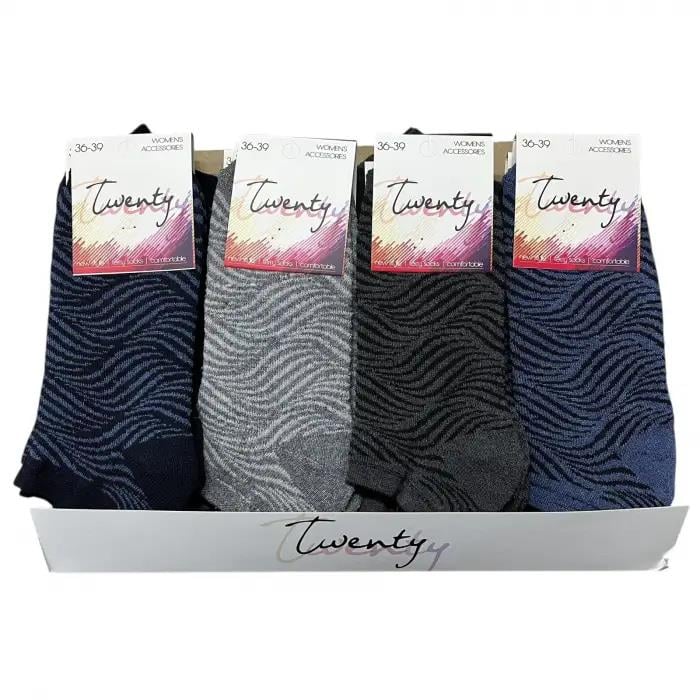 Twenty Premium Havlu Kadın Patik Çorap 12'li Paket(KÇ01-09)