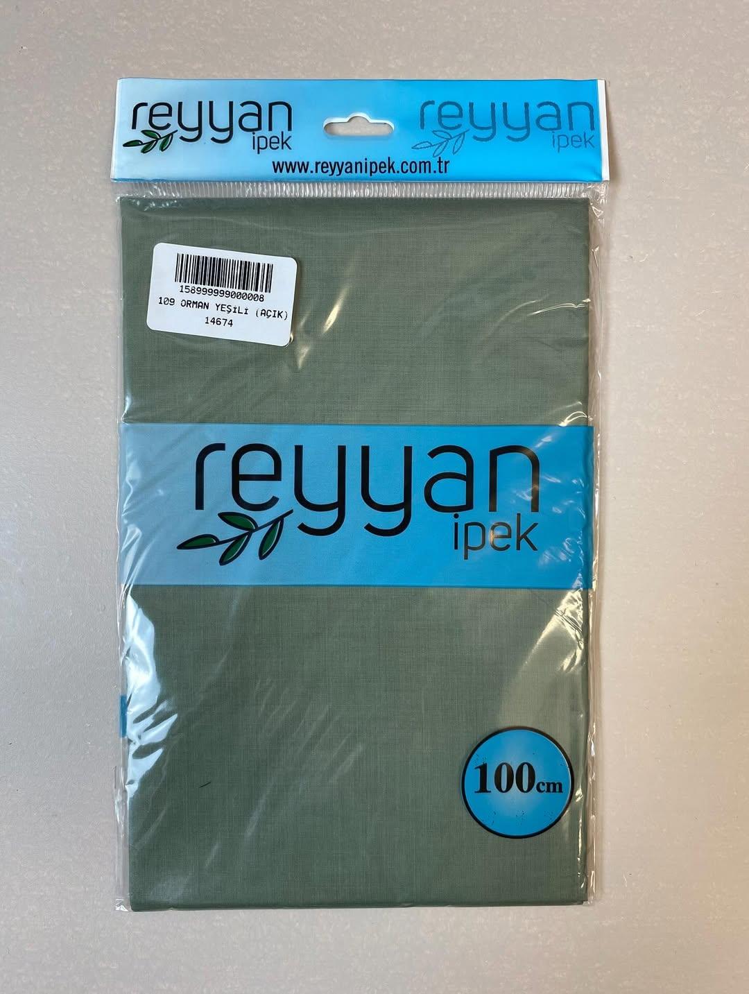 Reyyan Düz Renk Poşetli Yazma (Orman Yeşili(Açık))