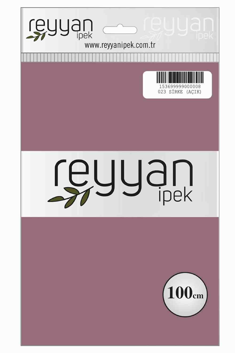 Reyyan Düz Renk Poşetli Yazma(Sirke Açık)