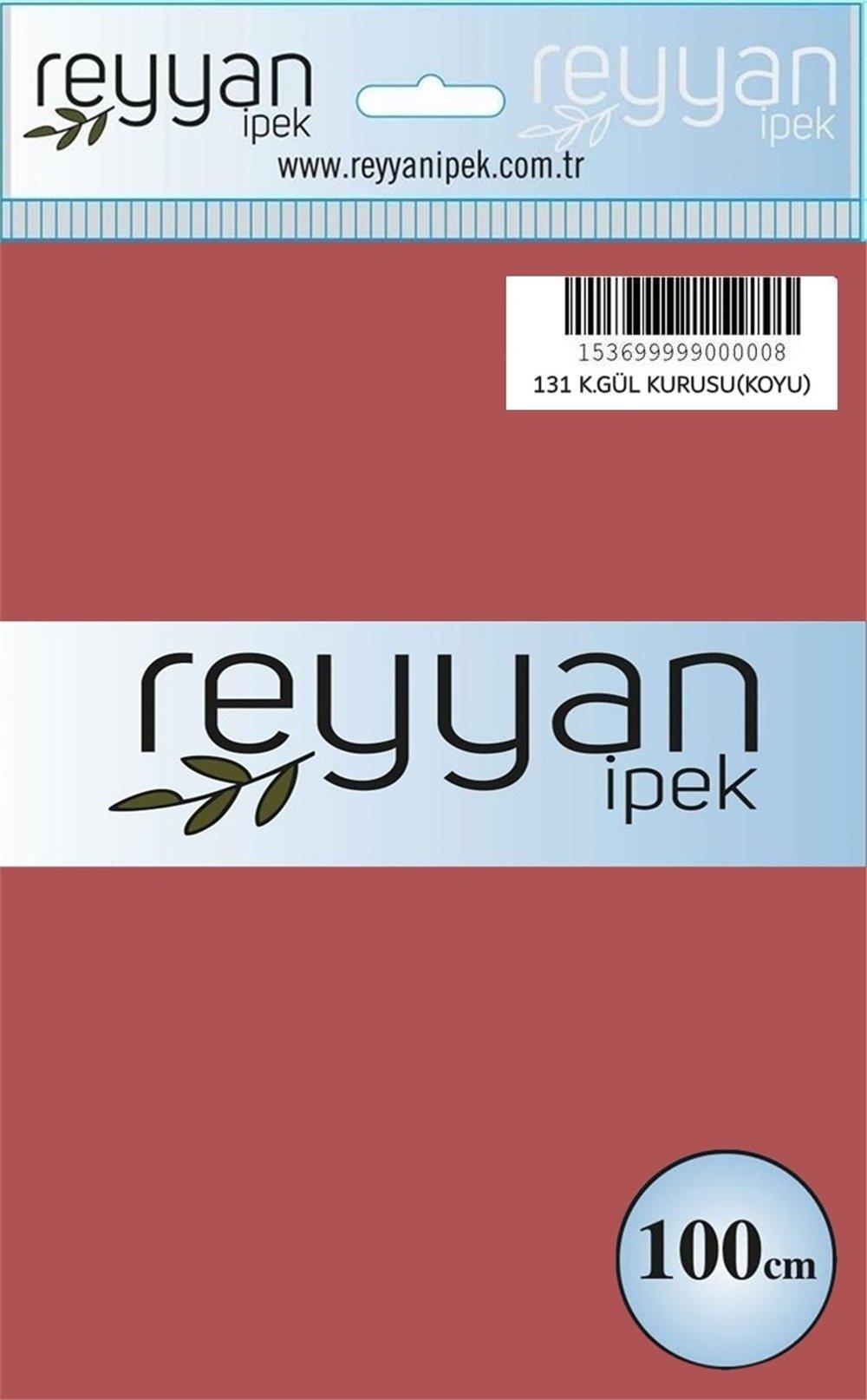 Reyyan Düz Renk Poşetli Yazma (K.Gül Kurusu(Koyu))