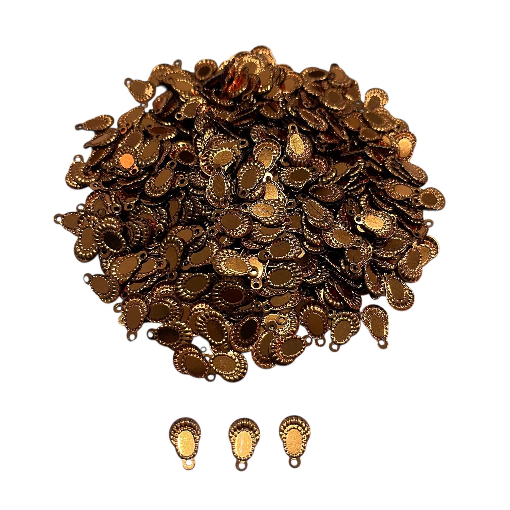 Pleksi Oya İşleme Pulu Hürrem Küpe Pul 50 gr. Bakır Sarı (pul06-01)