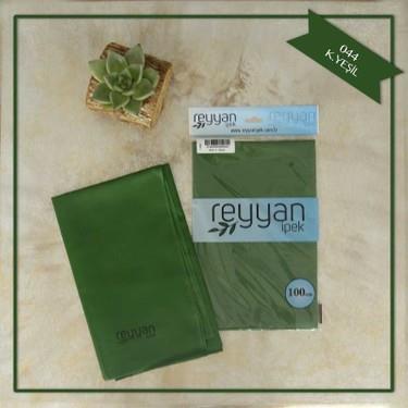 Reyyan Düz Renk Poşetli Yazma (K.Yeşil)