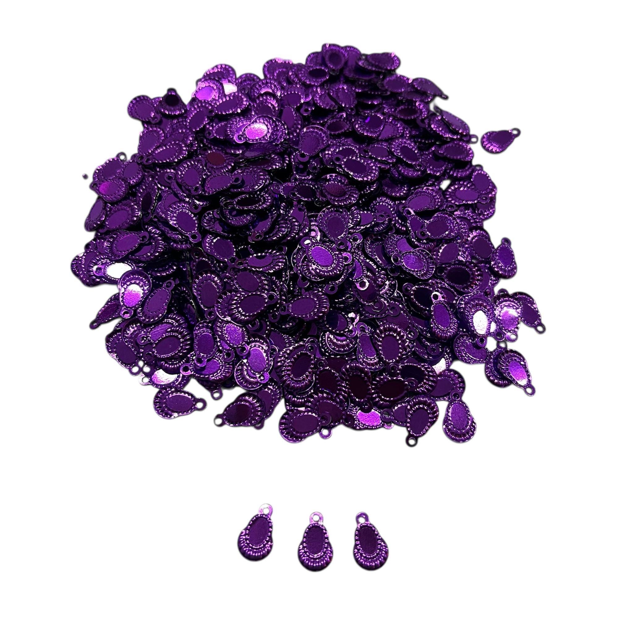 Pleksi Oya İşleme Pulu Hürrem Küpe Pul 50 gr. Mor (pul06-23)