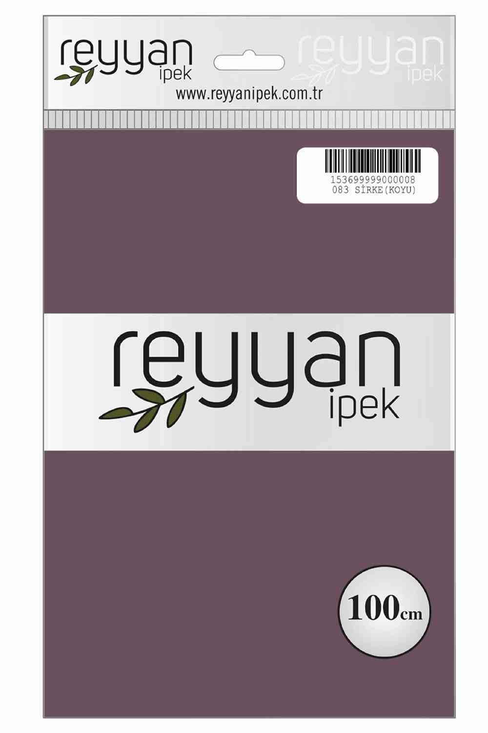 Reyyan Düz Renk Poşetli Yazma(Sirke Koyu)