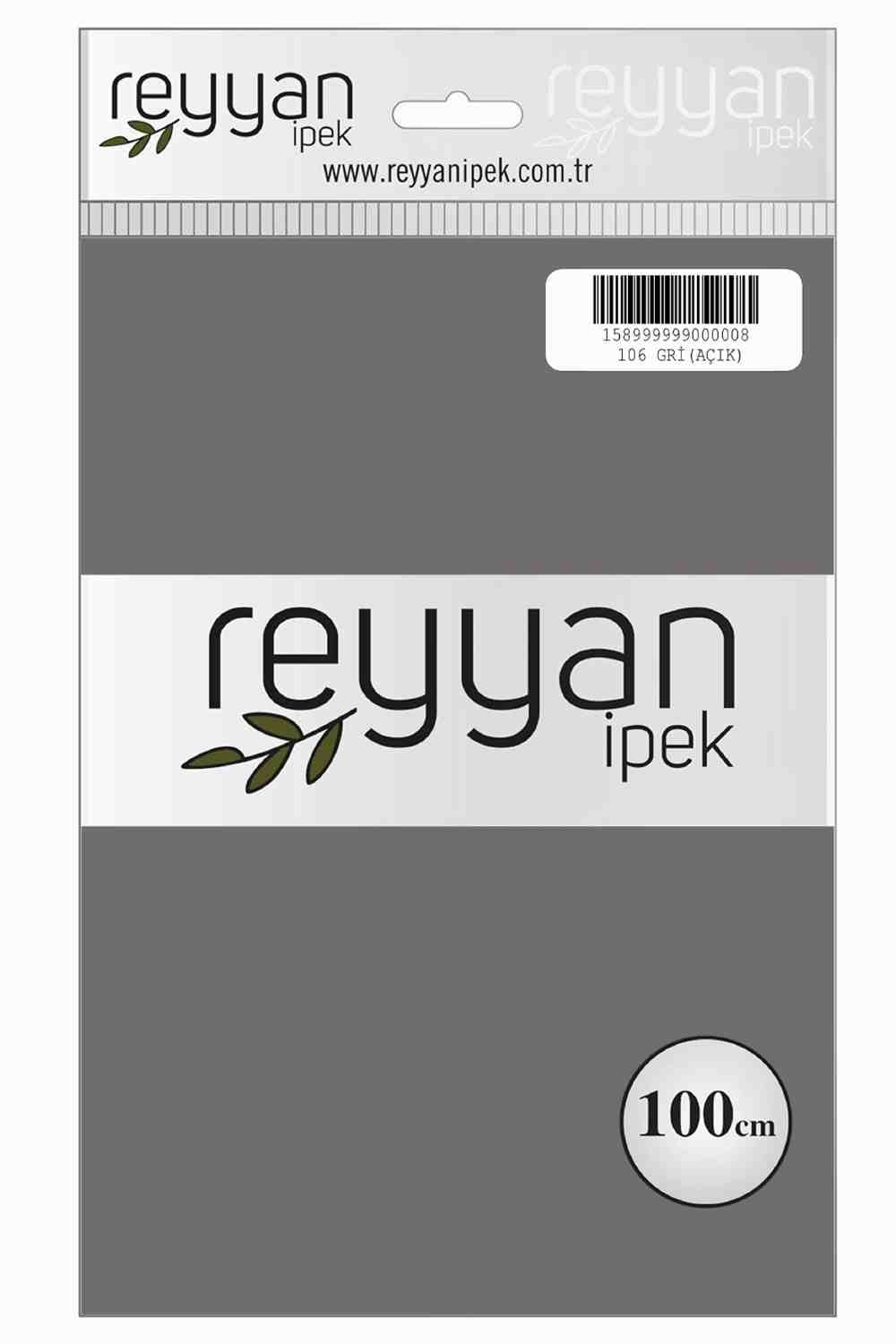 Reyyan Düz Renk Poşetli Yazma (Gri(Açık))