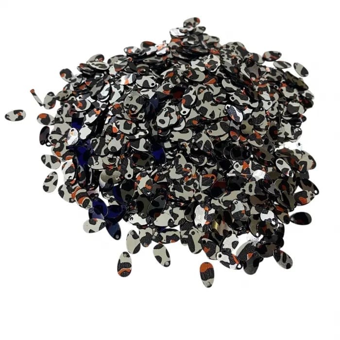Pleksi Oya İşleme Pulu Damla 50 gr. Gümüş Leopar (pul05-21)
