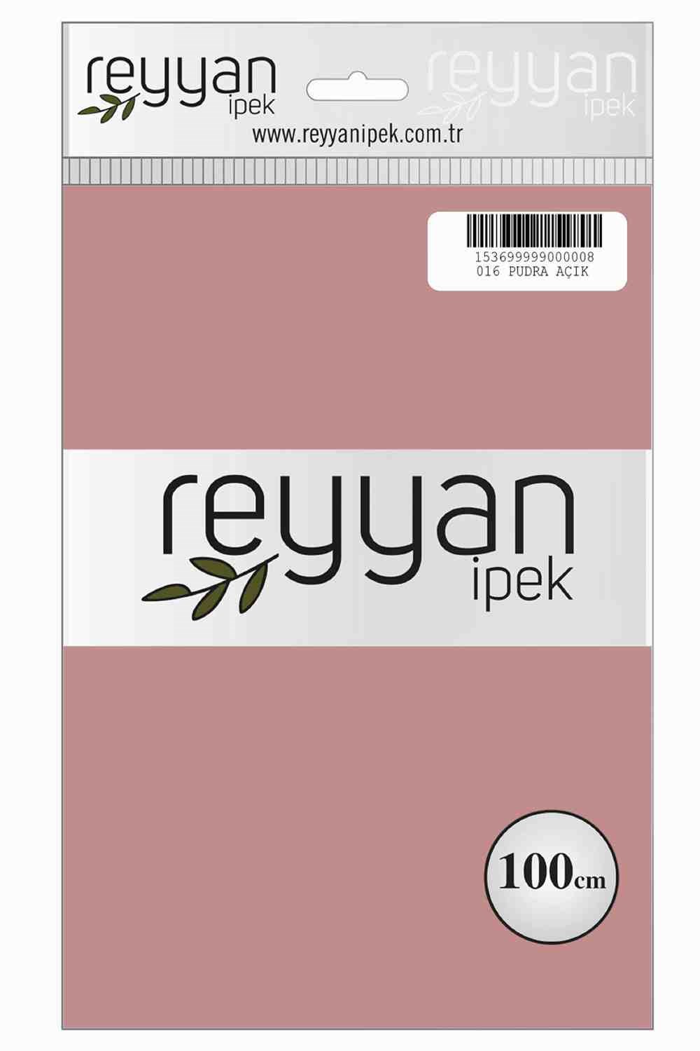 Reyyan Düz Renk Poşetli Yazma (Pudra Acık)