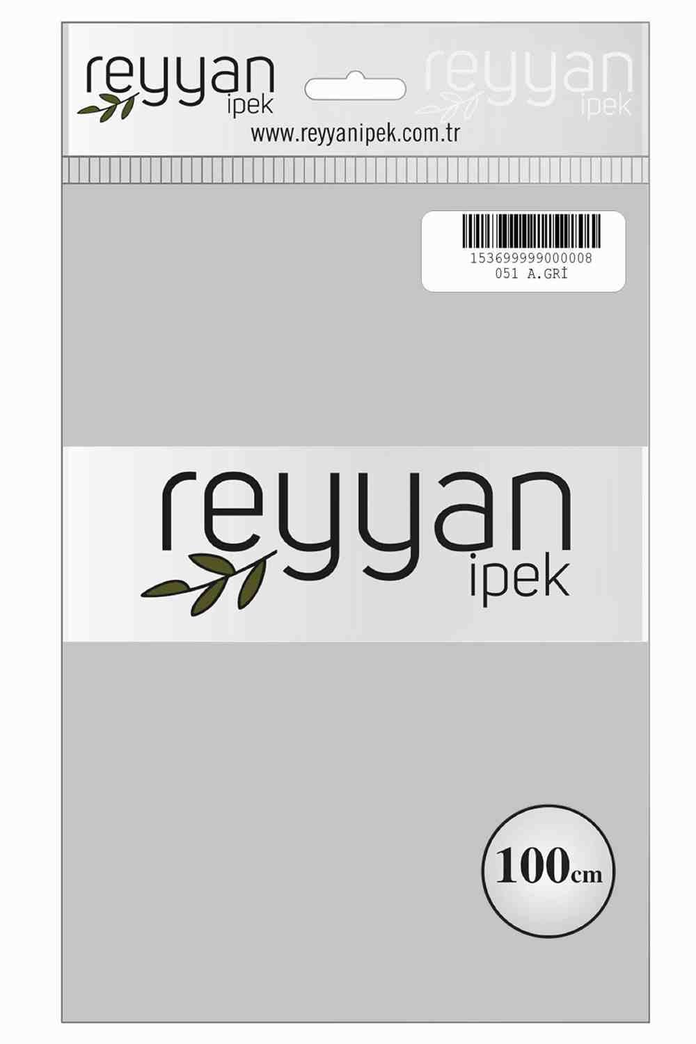 Reyyan Düz Renk Poşetli Yazma (A.Gri)