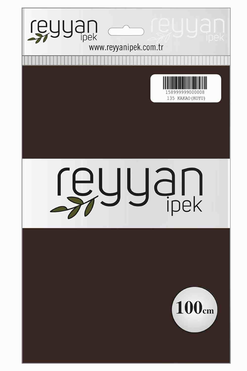 Reyyan Düz Renk Poşetli Yazma (Kakao Koyu)