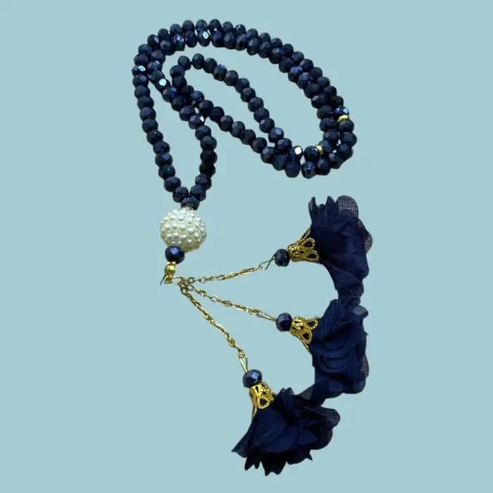 99'lu Büyük Boy Gül Püsküllü Kristal Tespih(tsp03-07)