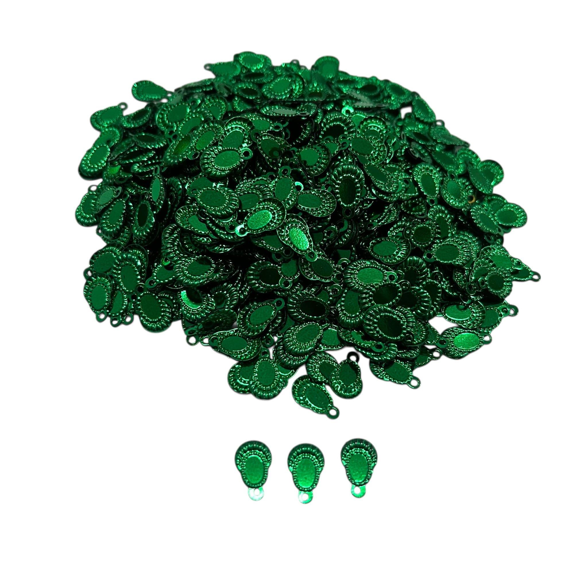 Pleksi Oya İşleme Pulu Hürrem Küpe Pul 50 gr. Zümrüt Yeşil (pul06-06)