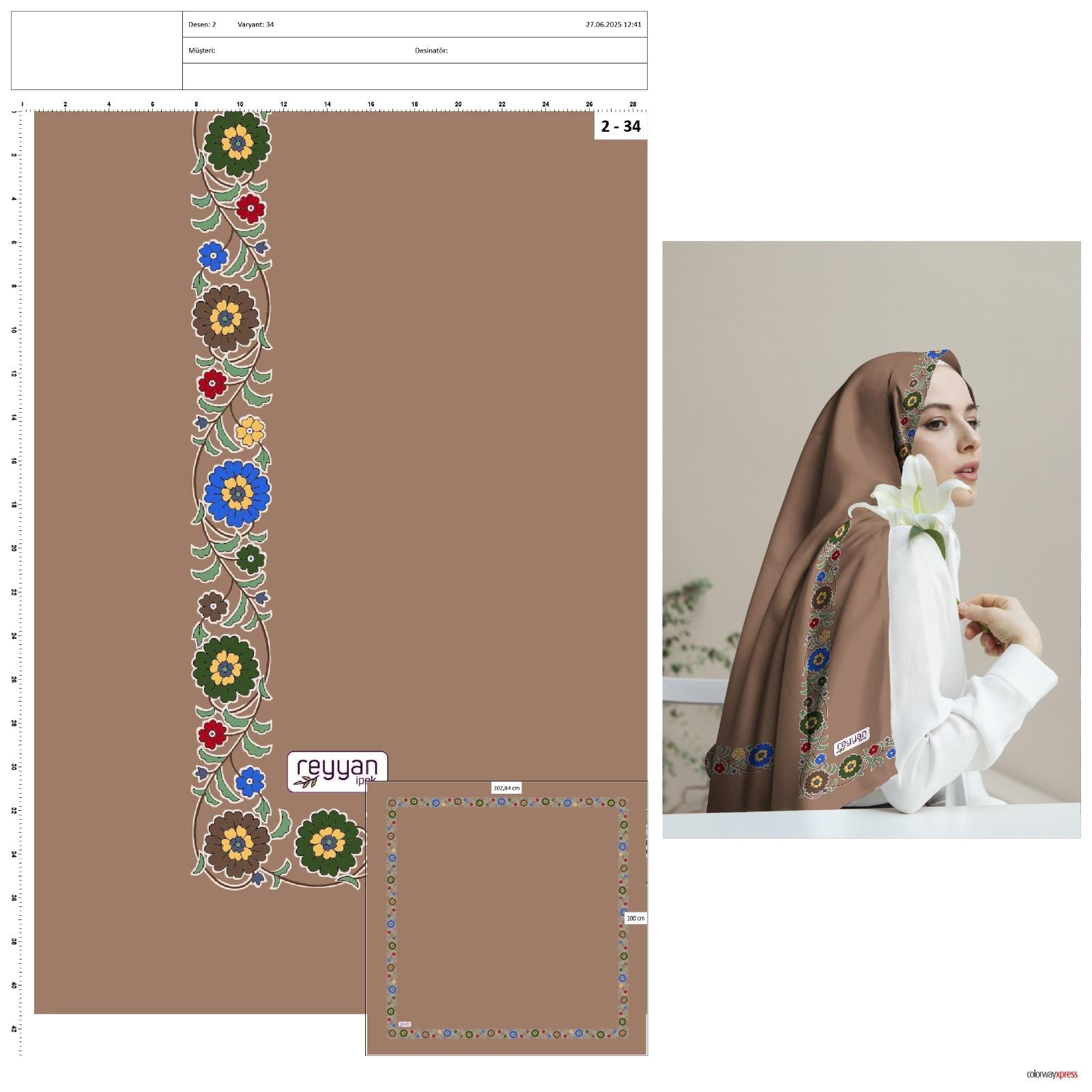 Reyyan İpek Oyalık Yazma(244-34)