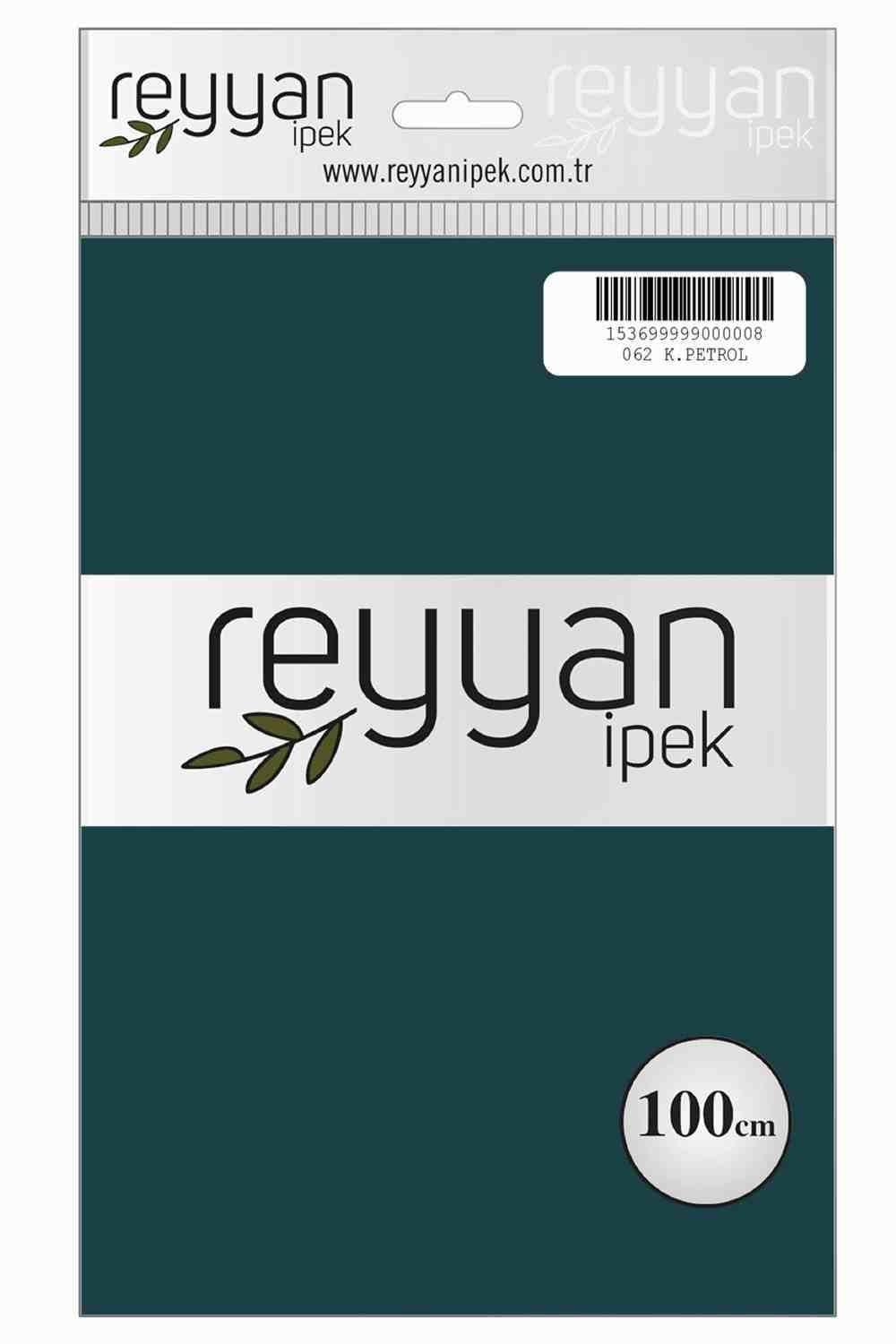 Reyyan Düz Renk Poşetli Yazma(K.Petrol)