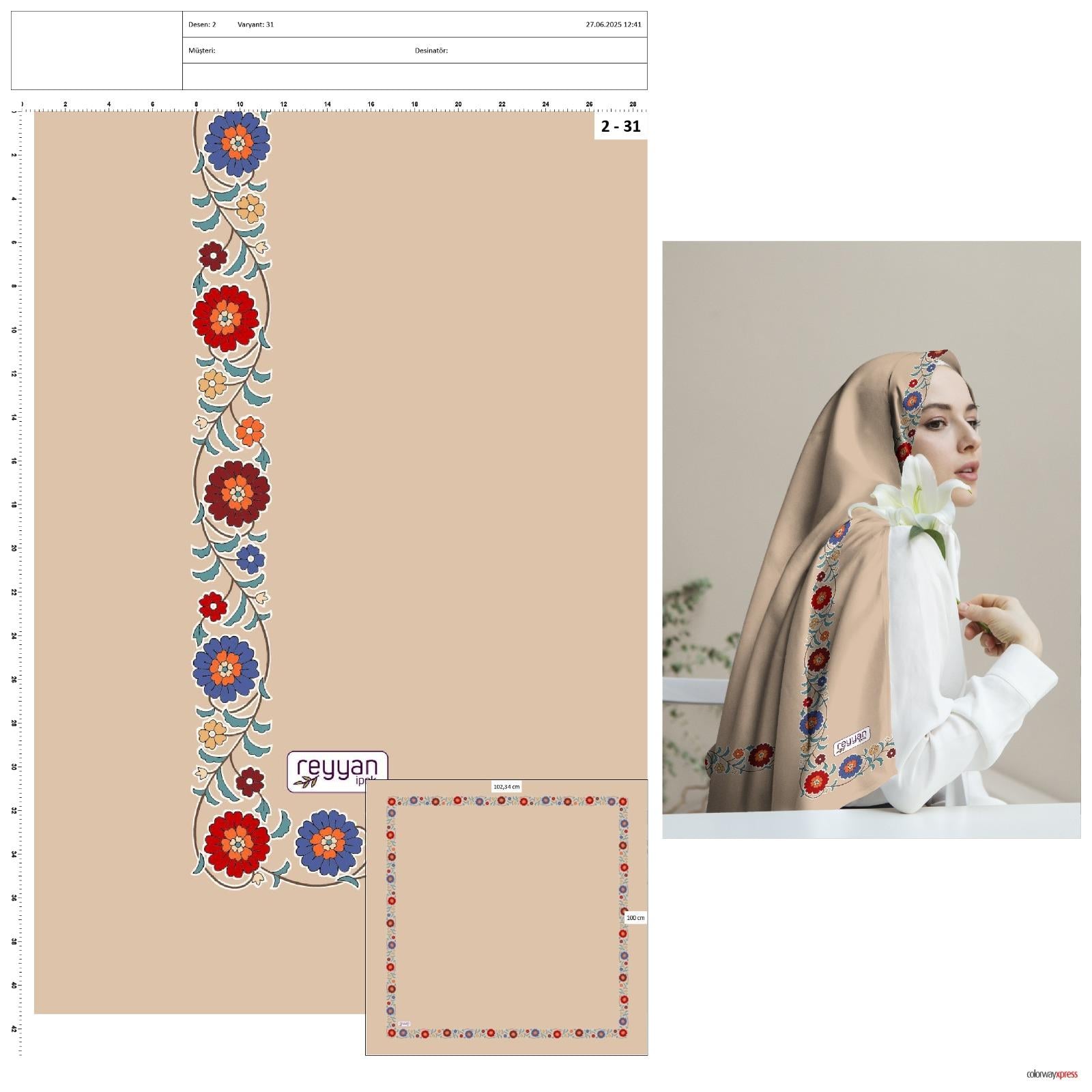Reyyan İpek Oyalık Yazma(244-31)