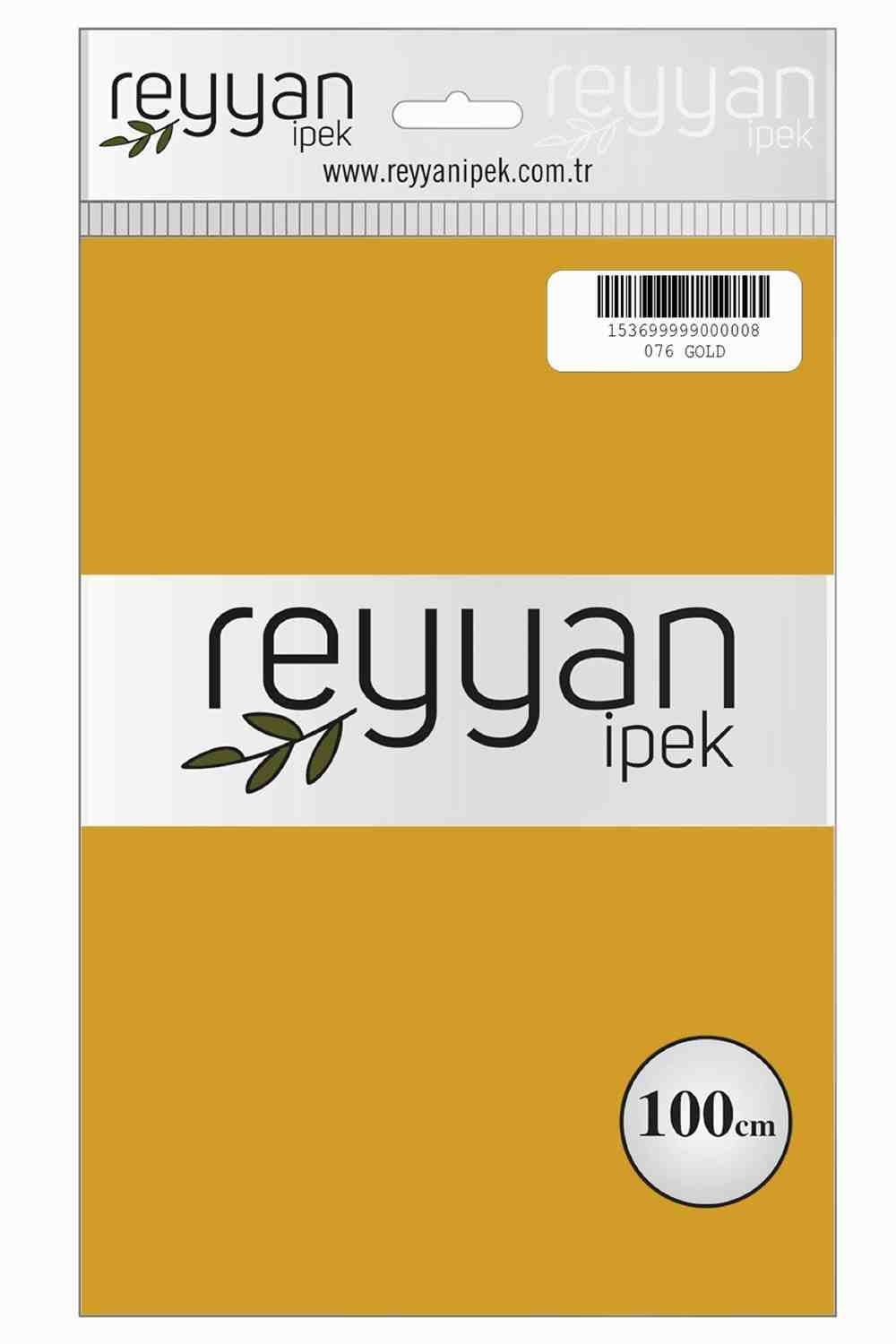 Reyyan Düz Renk Poşetli Yazma (Gold)