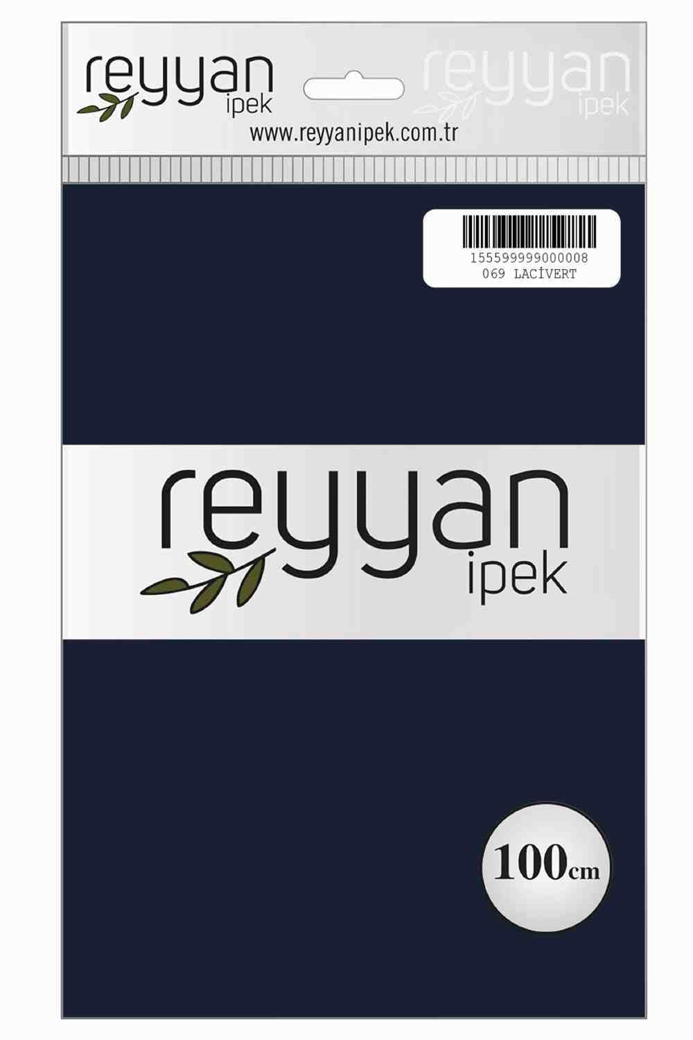 Reyyan Düz Renk Poşetli Yazma (Lacivert)