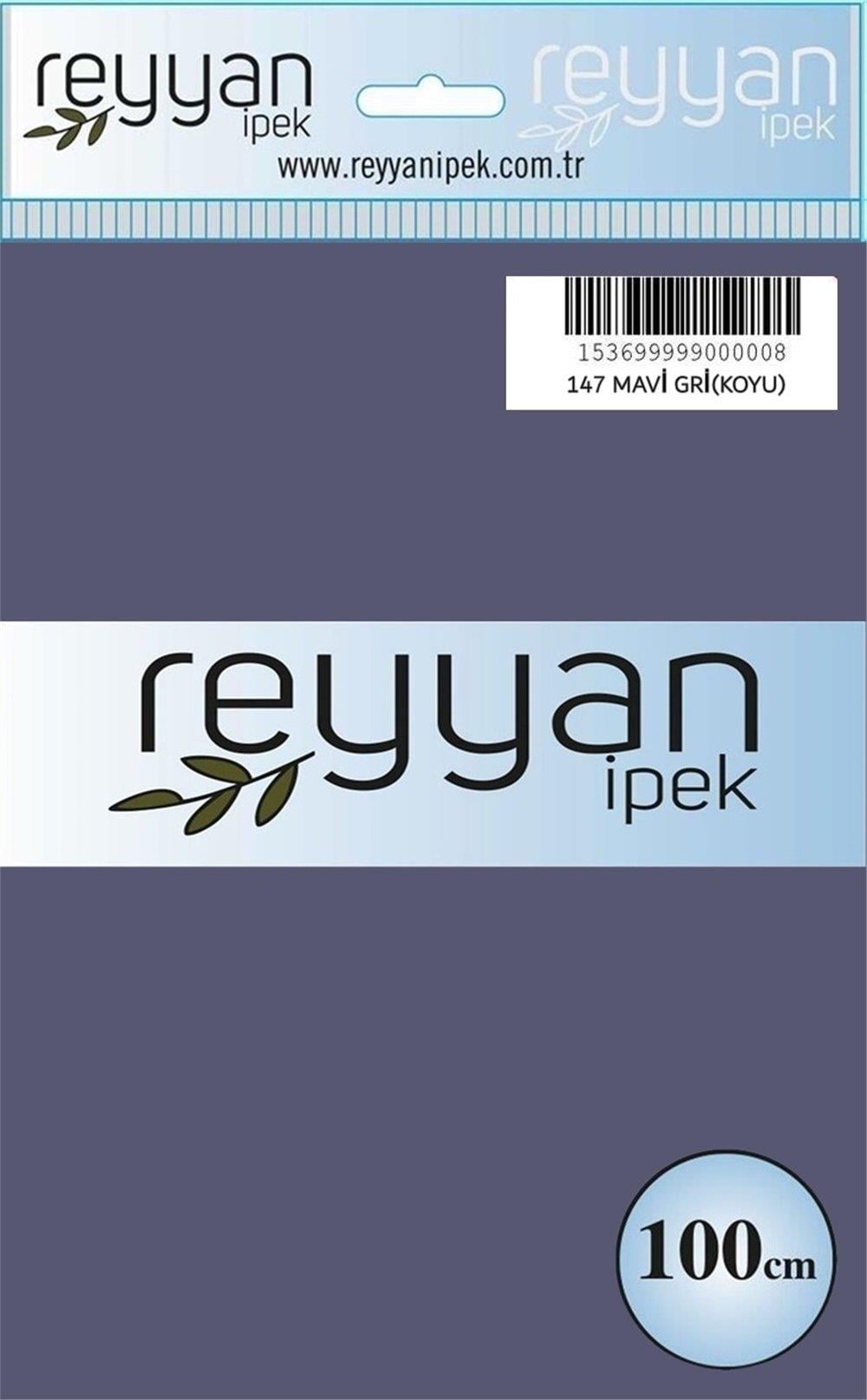 Reyyan Düz Renk Poşetli Yazma (Kobalt Gri(Koyu))