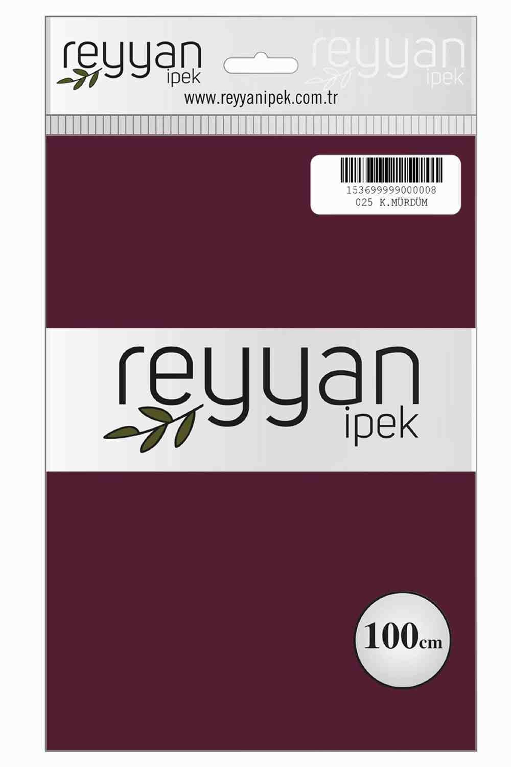 Reyyan Düz Renk Poşetli Yazma(K.Mürdüm)