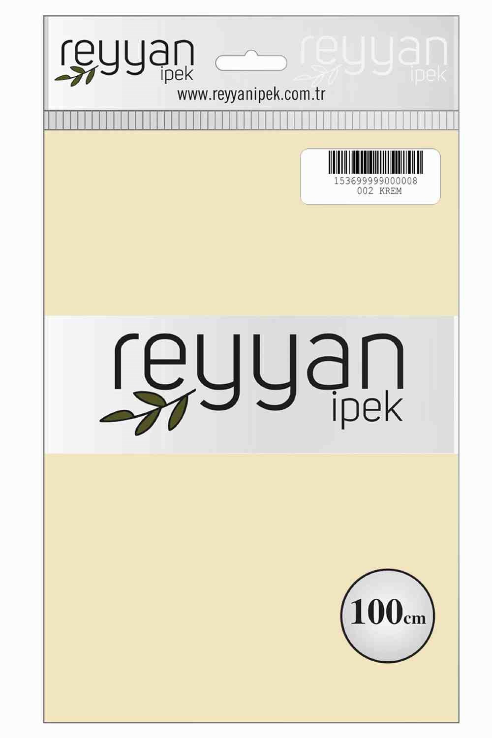 Reyyan Düz Renk Poşetli Yazma (Krem)