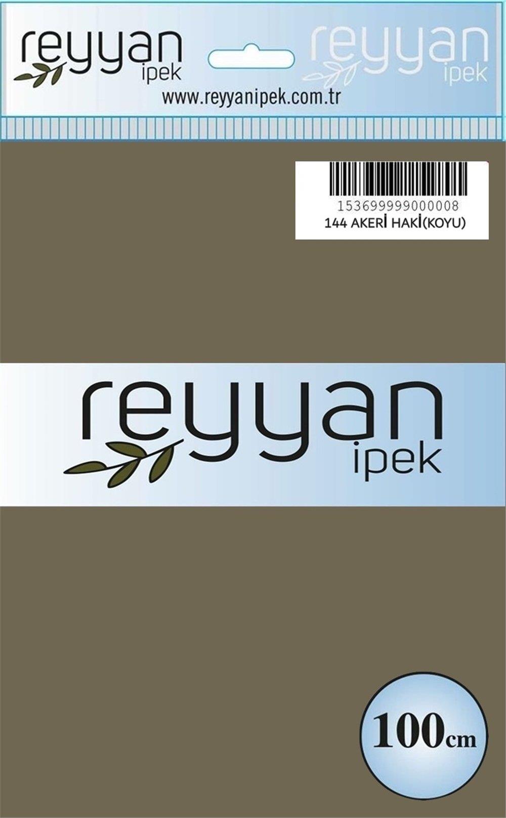 Reyyan Düz Renk Poşetli Yazma (Akeri Haki(Koyu))