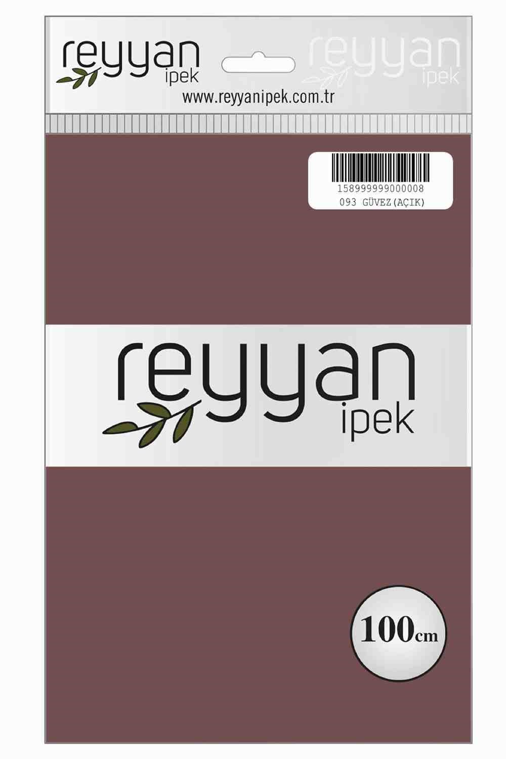 Reyyan Düz Renk Poşetli Yazma (Güvez Açık)