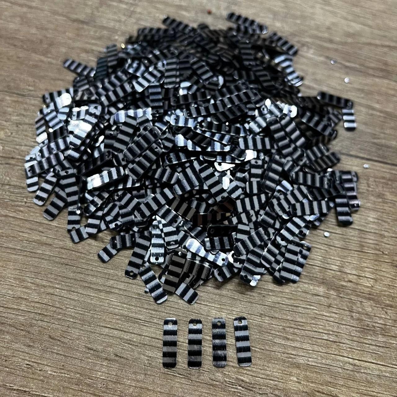 Pleksi Oya İşleme Pulu Baget 50 gr. Gümüş Siyah (pul04-24)