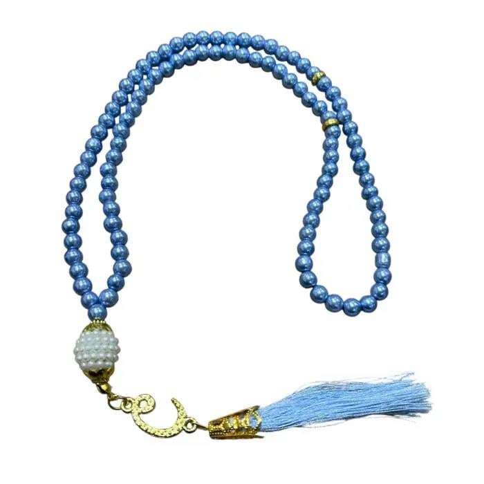 Mavi Püsküllü İnci Tespih(tsp02-02)