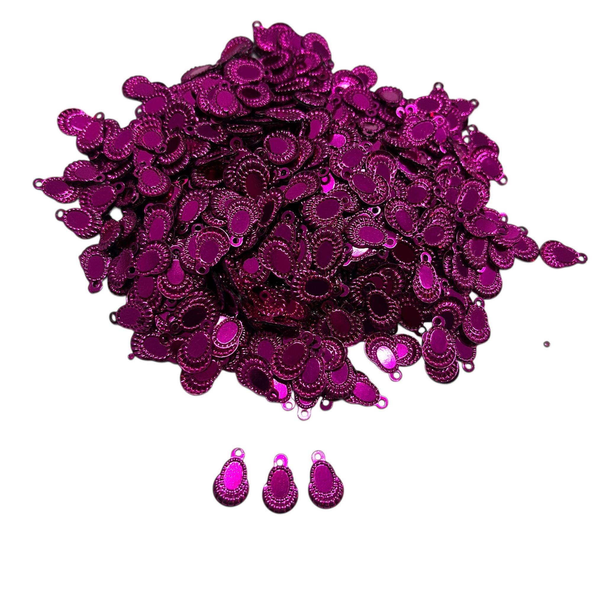 Pleksi Oya İşleme Pulu Hürrem Küpe Pul 50 gr. Fuşya (pul06-18)