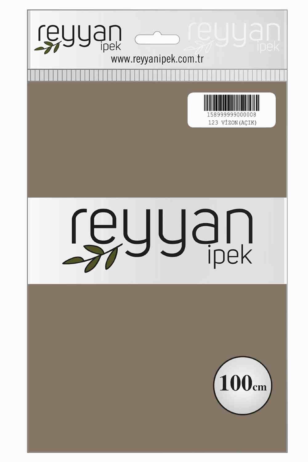 Reyyan Düz Renk Poşetli Yazma (Vizon Açık)
