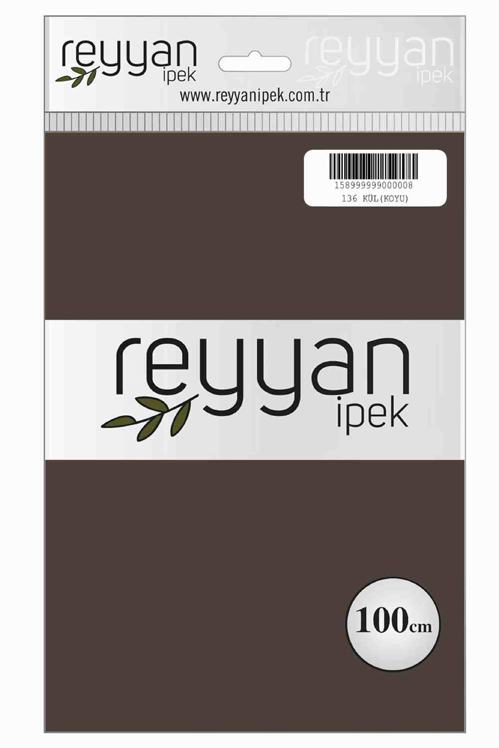 Reyyan Düz Renk Poşetli Yazma (Kül Koyu)