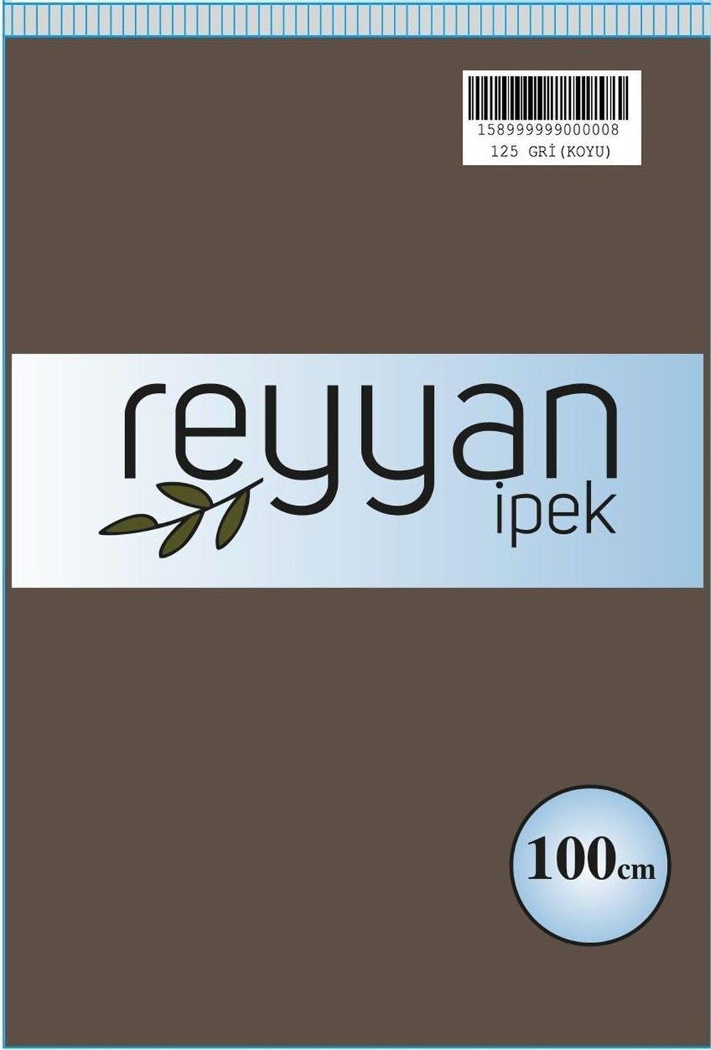 Reyyan Düz Renk Poşetli Yazma (Gri Koyu)
