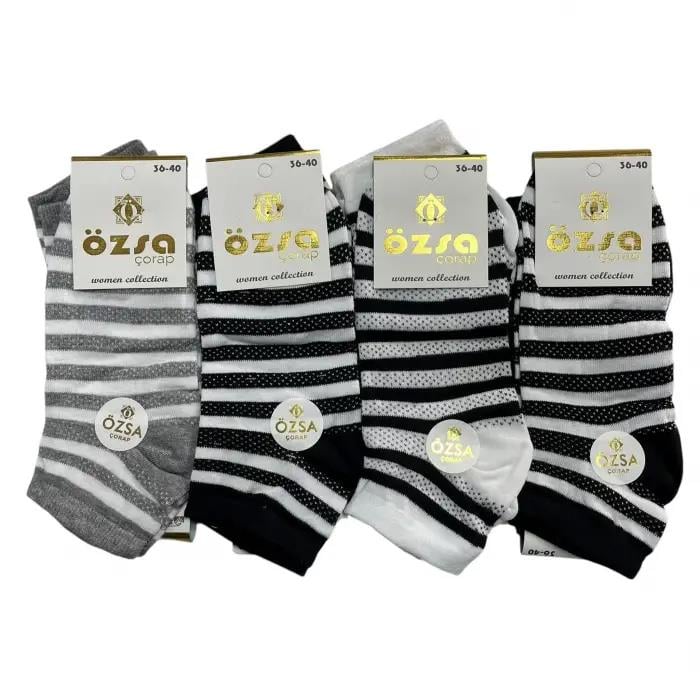 Özsa Kadın Patik Çorap 12'li Paket(KÇ01-01)