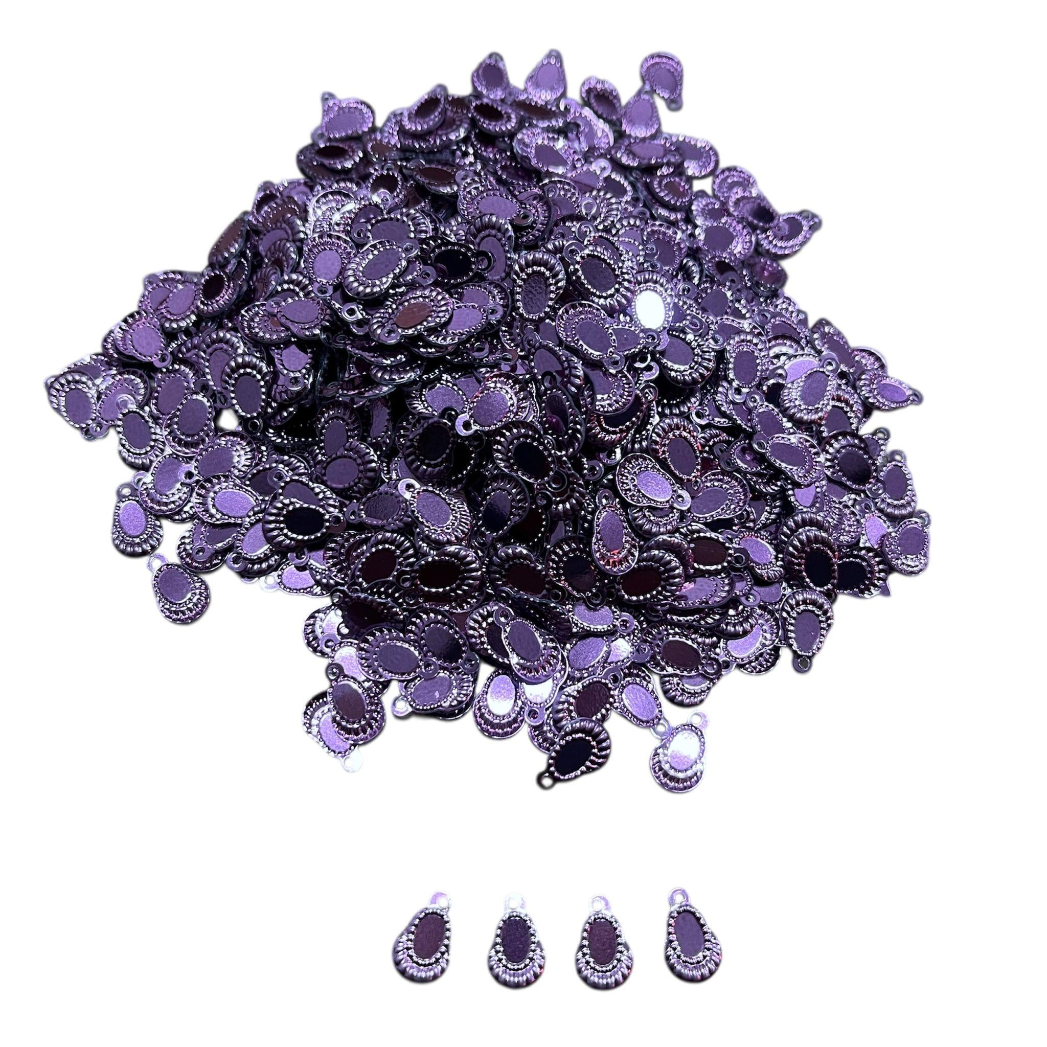 Pleksi Oya İşleme Pulu Hürrem Küpe Pul 50 gr. Menekşe (pul06-26)