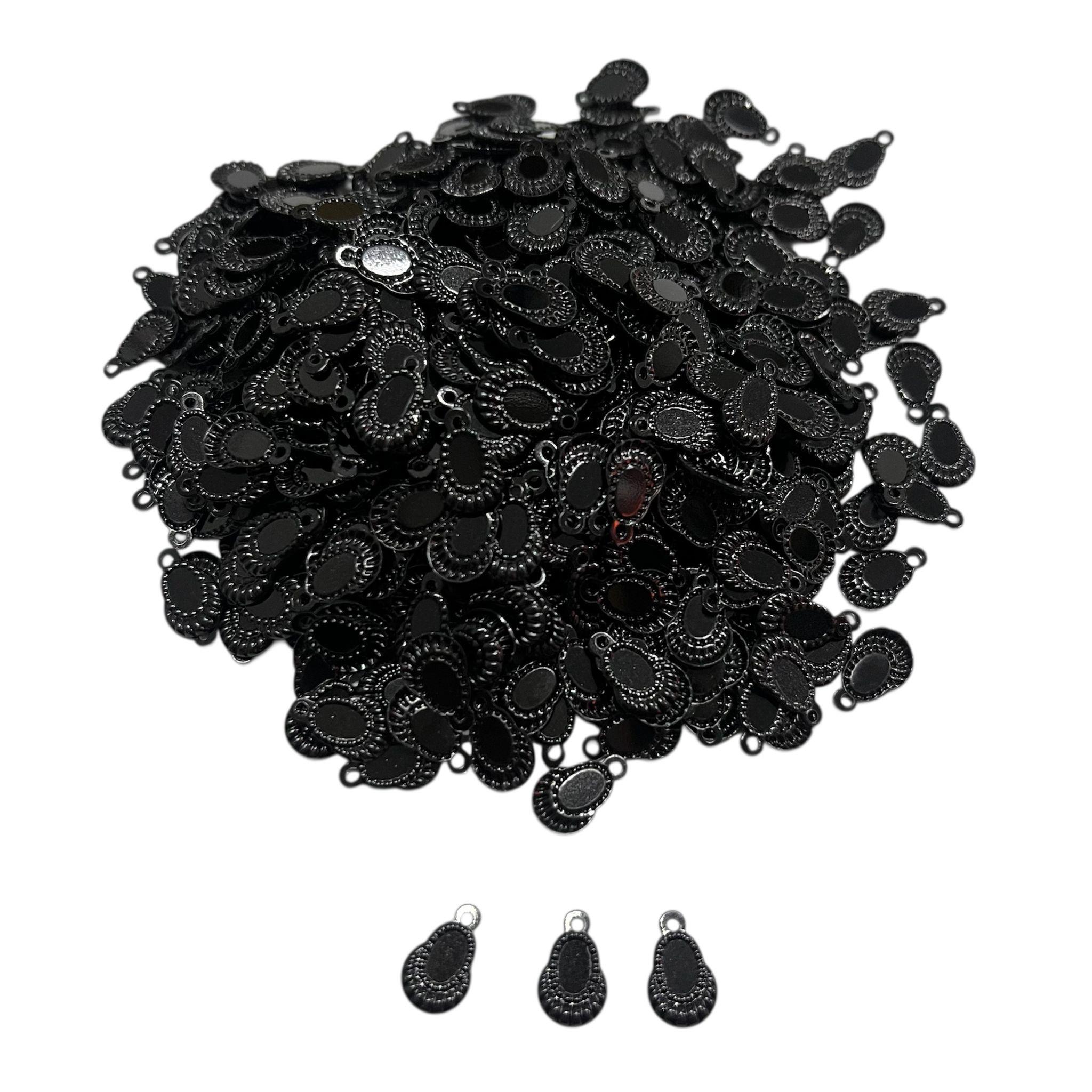 Pleksi Oya İşleme Pulu Hürrem Küpe Pul 50 gr. Siyah (pul06-05)