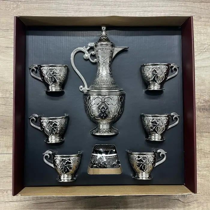 Busem Büyük Boy Gümüş Zemzem Takımı(12)