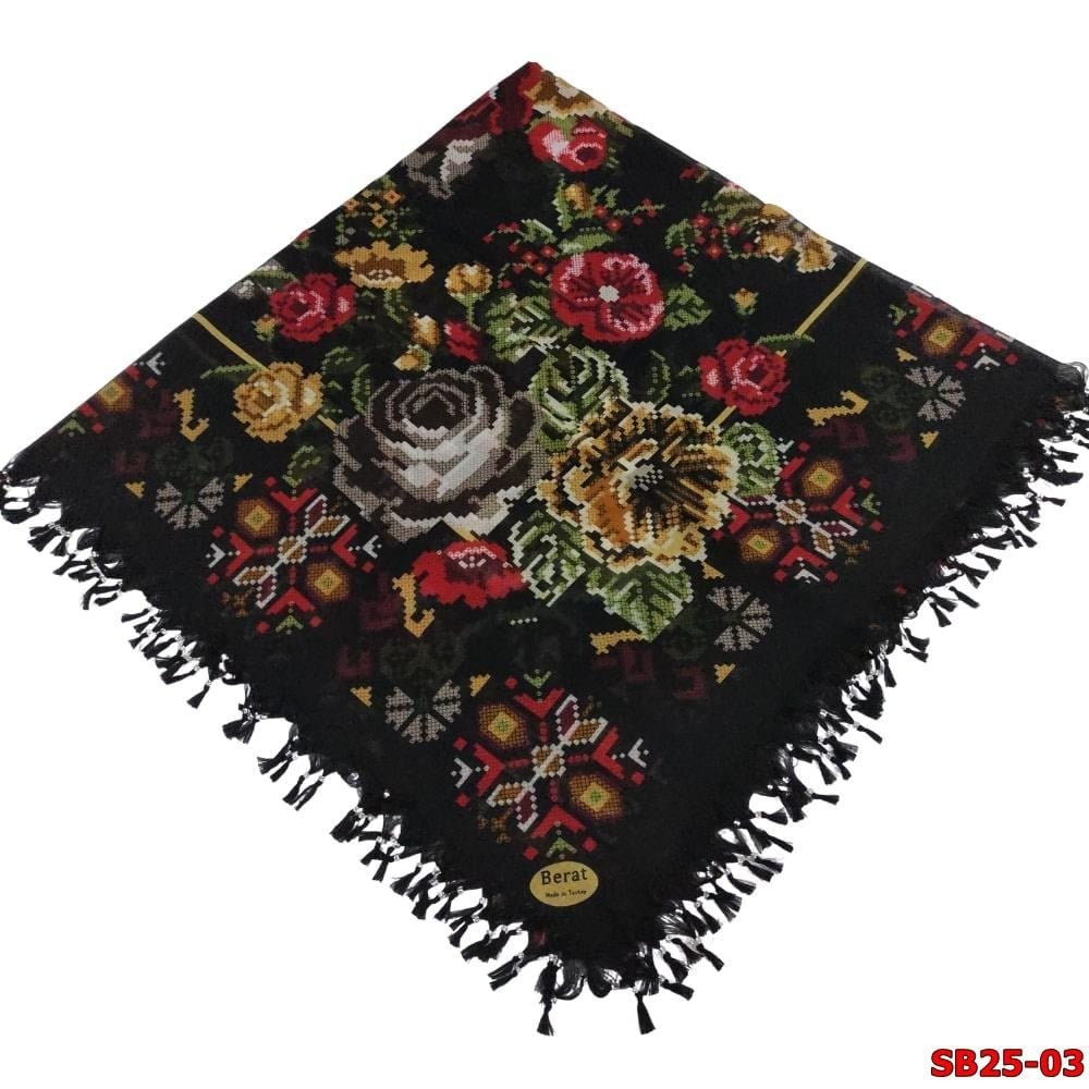 Berat Boncuklu Cotton Eşarp(sb25-03)