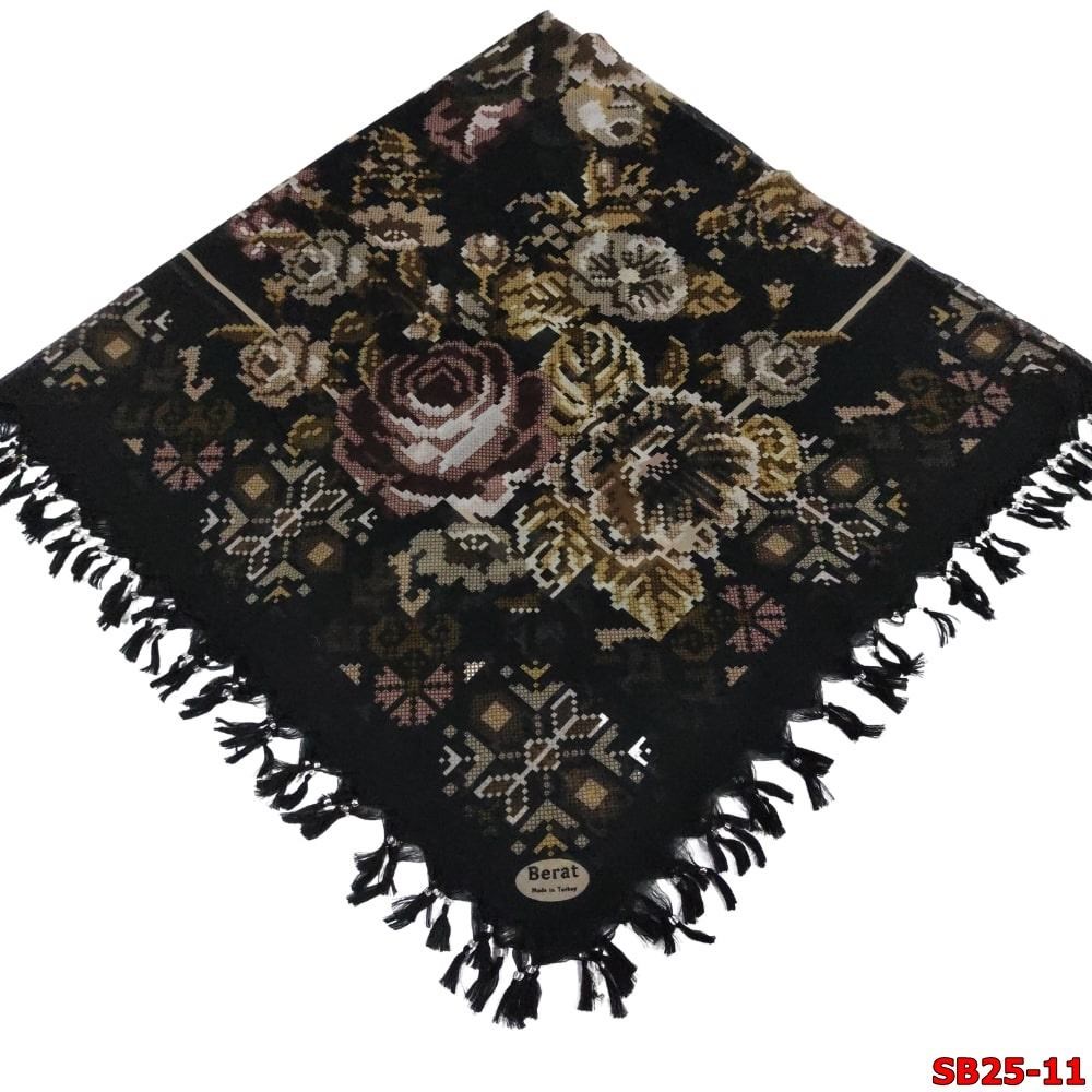 Berat Boncuklu Cotton Eşarp(sb25-11)