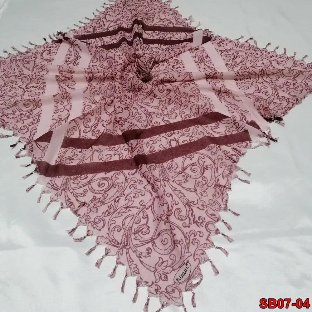 Bluelife Boncuklu Cotton Eşarp(sb07-04)
