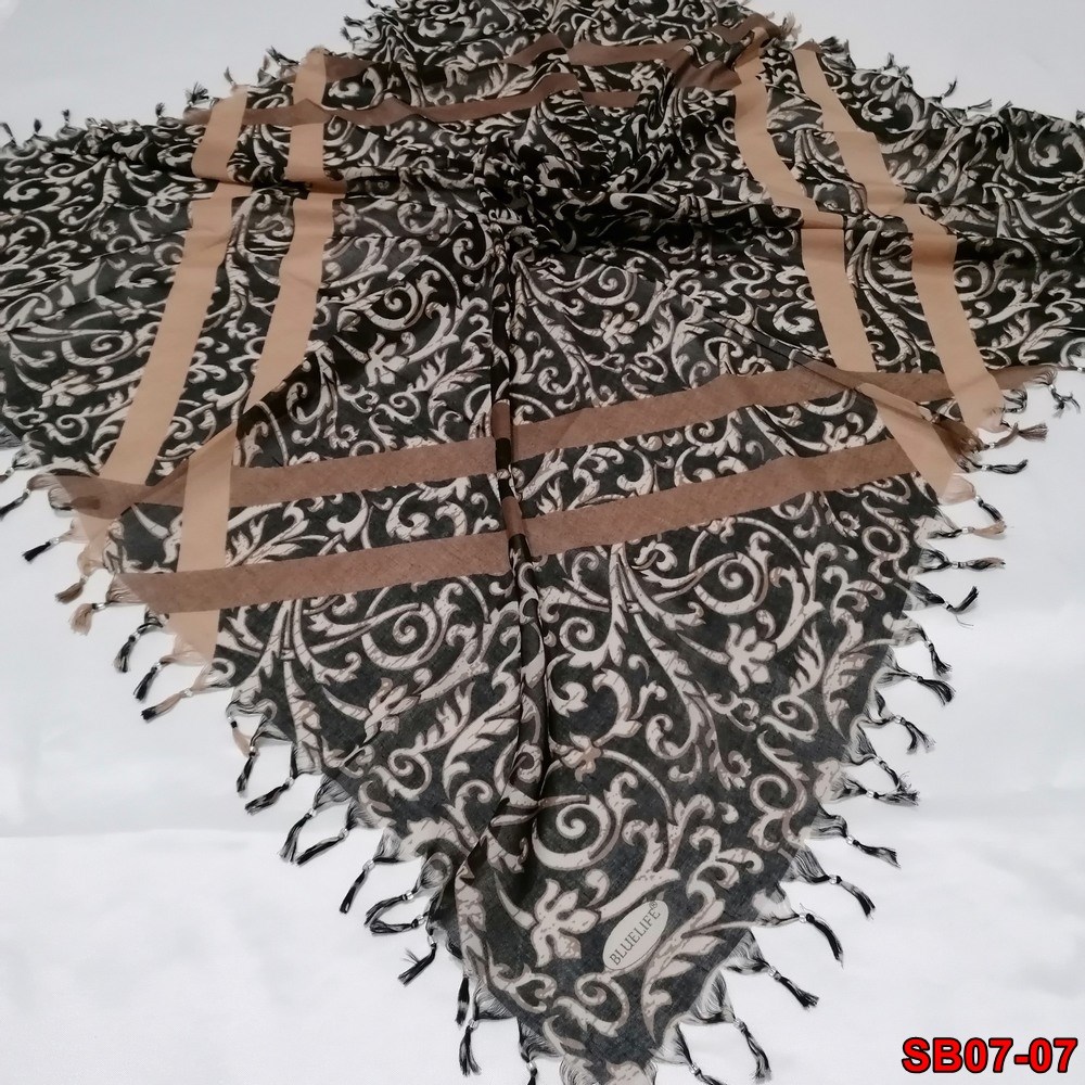 Bluelife Boncuklu Cotton Eşarp(sb07-07)