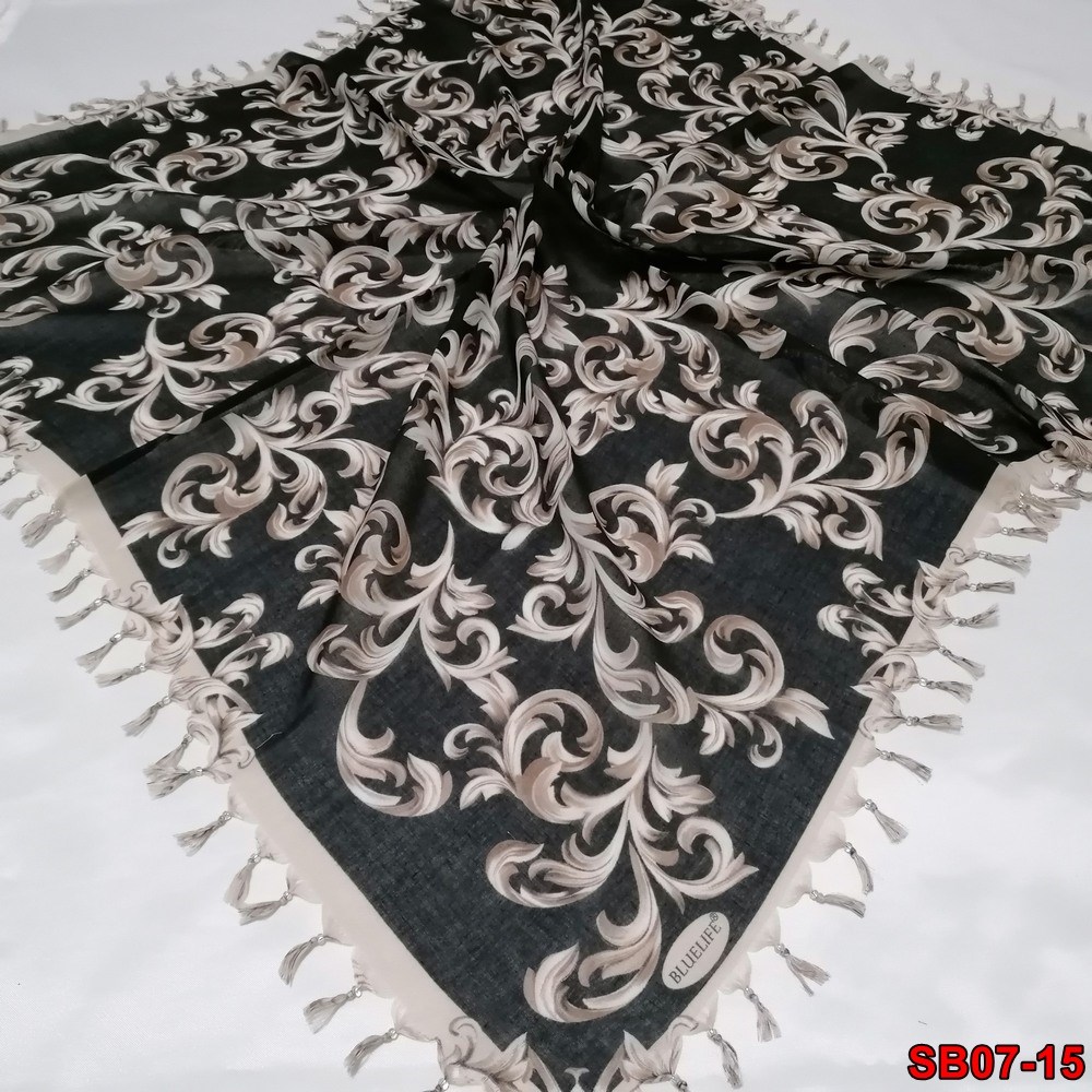 Bluelife Boncuklu Cotton Eşarp(sb07-15)