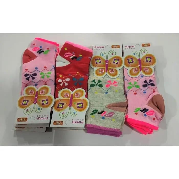 Kız Çocuk Penye Patik Çorap 12'li Paket (Yaş:11-12)