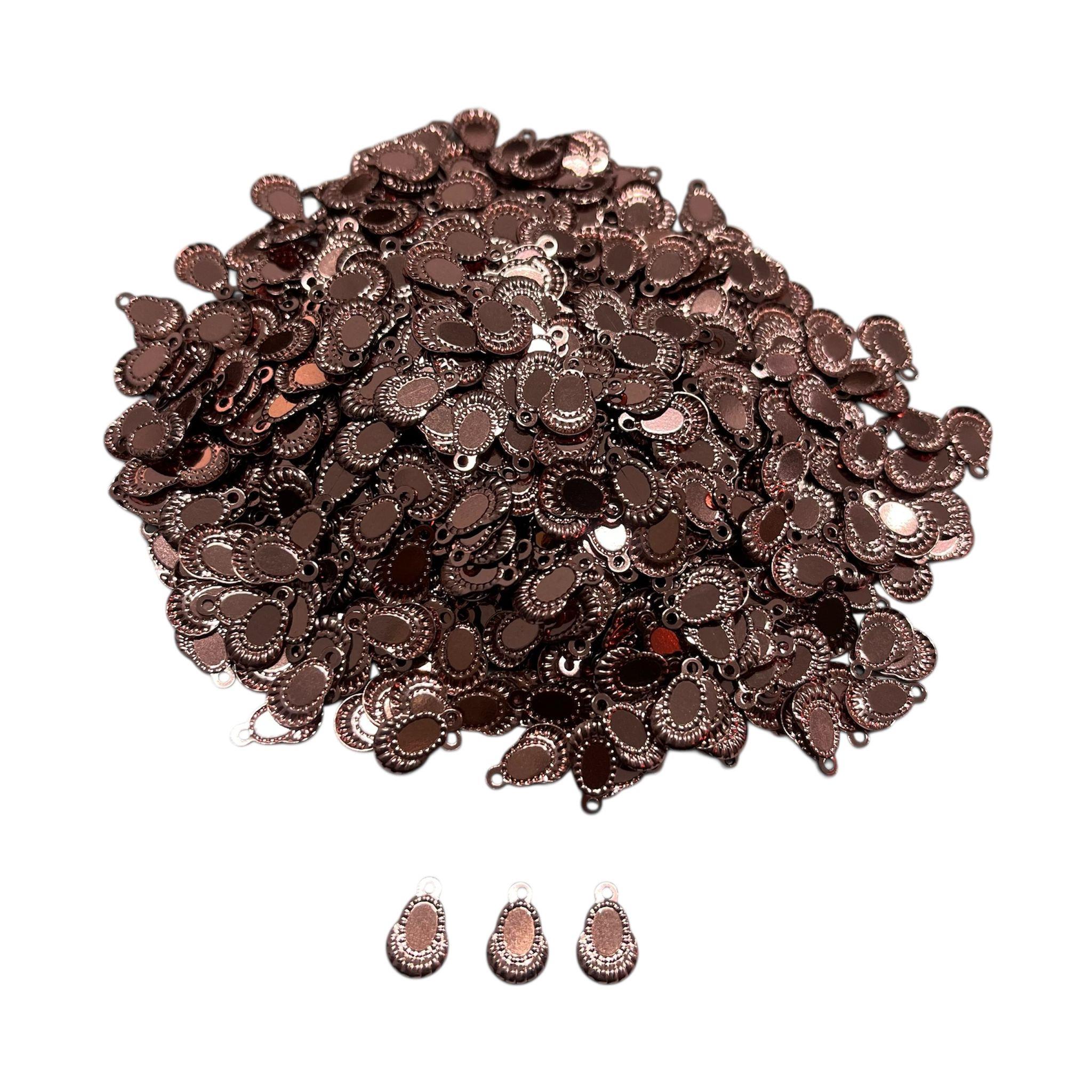 Pleksi Oya İşleme Pulu Hürrem Küpe Pul 50 gr. Taba (pul06-13)