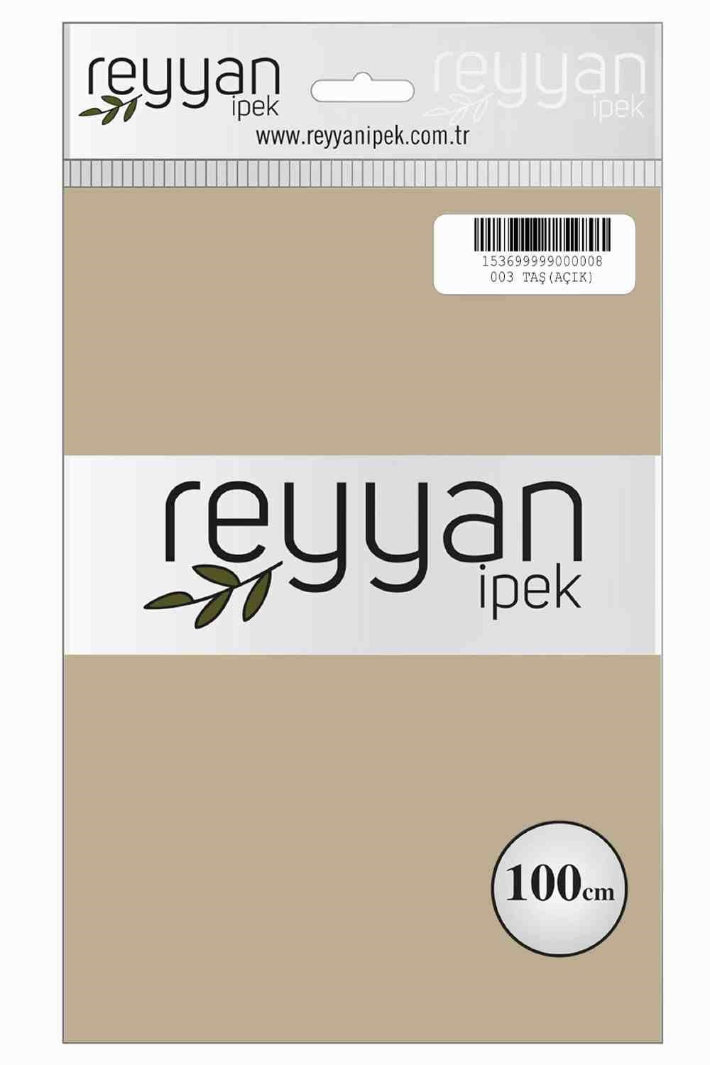 Reyyan Düz Renk Poşetli Yazma (Taş Açık)