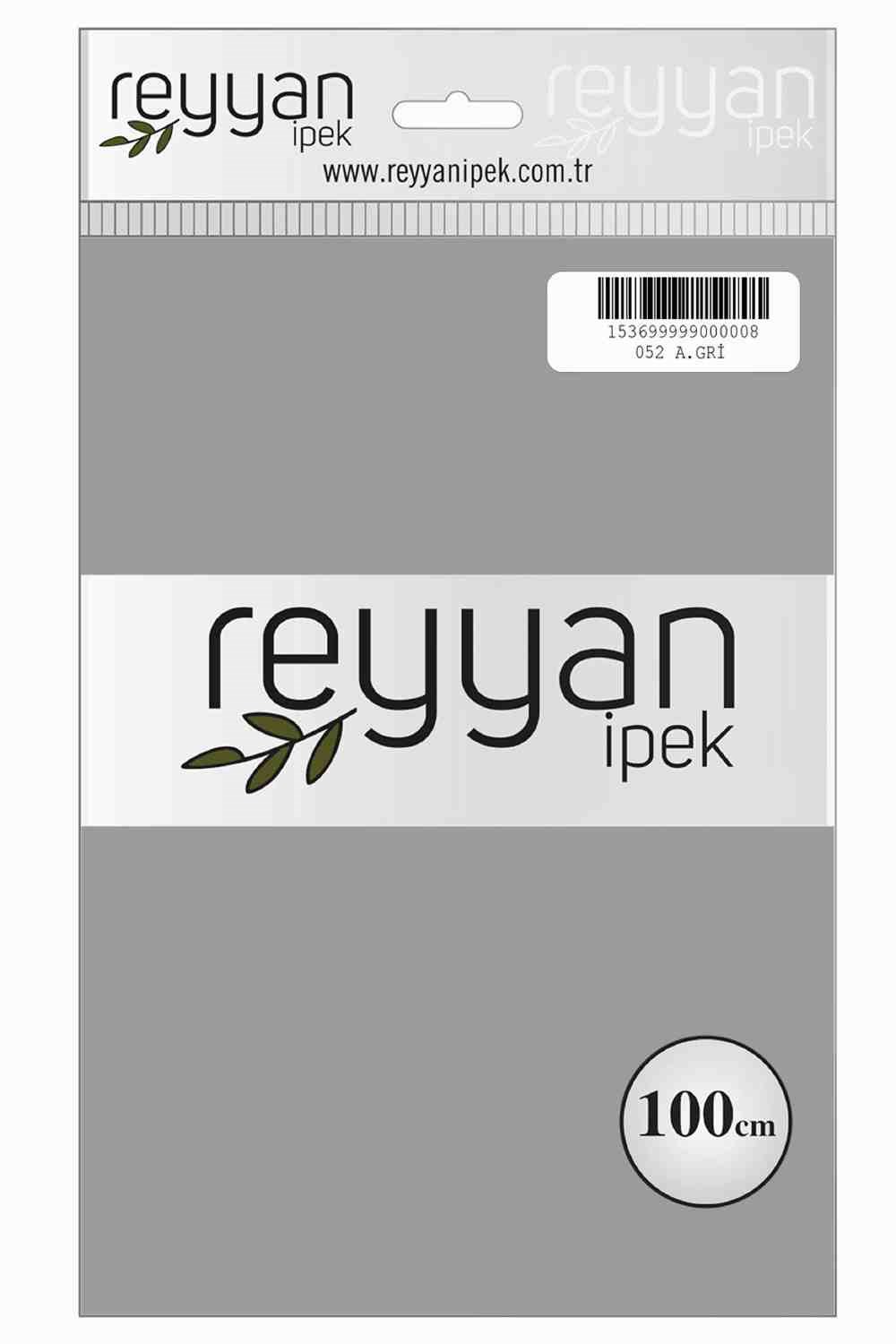 Reyyan Düz Renk Poşetli Yazma (A.Gri)