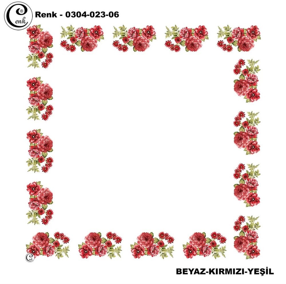 Cenk 90cm Ortası Boş Oyalık Yazma(023-06)