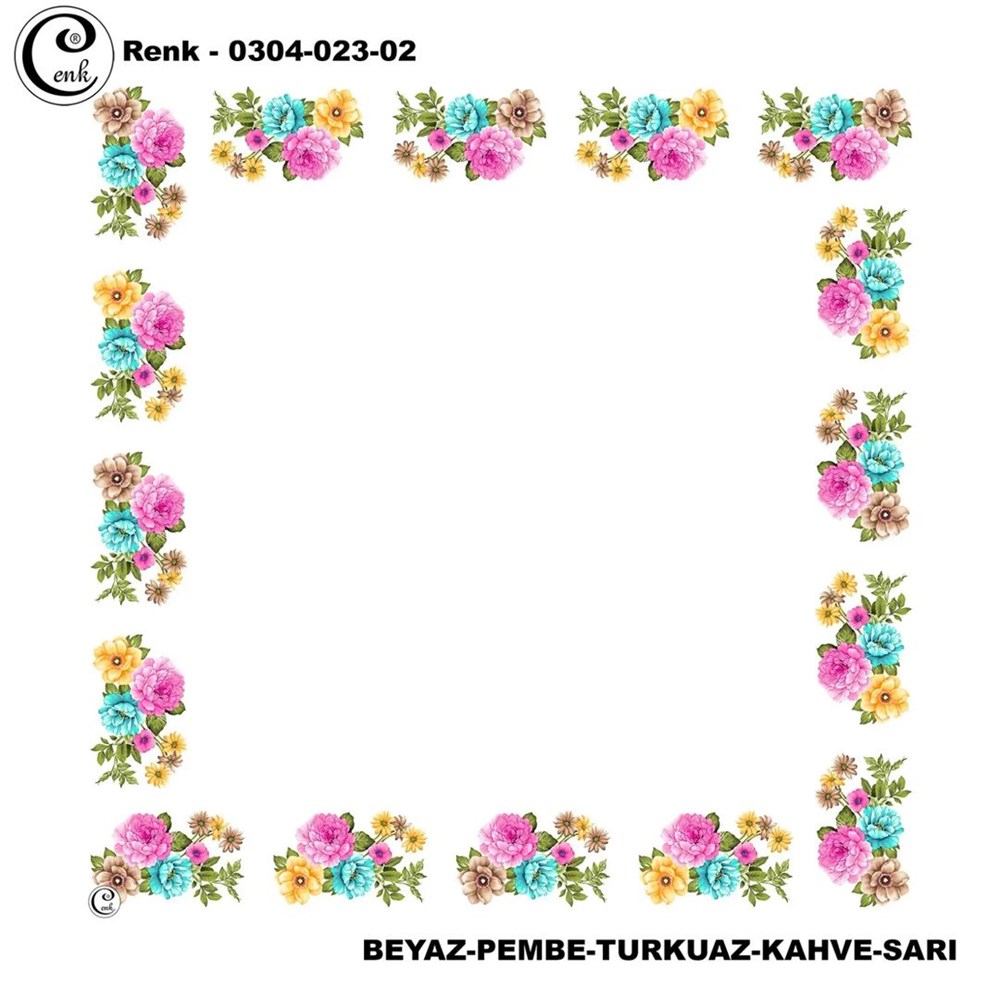 Cenk 90cm Ortası Boş Oyalık Yazma(023-02)