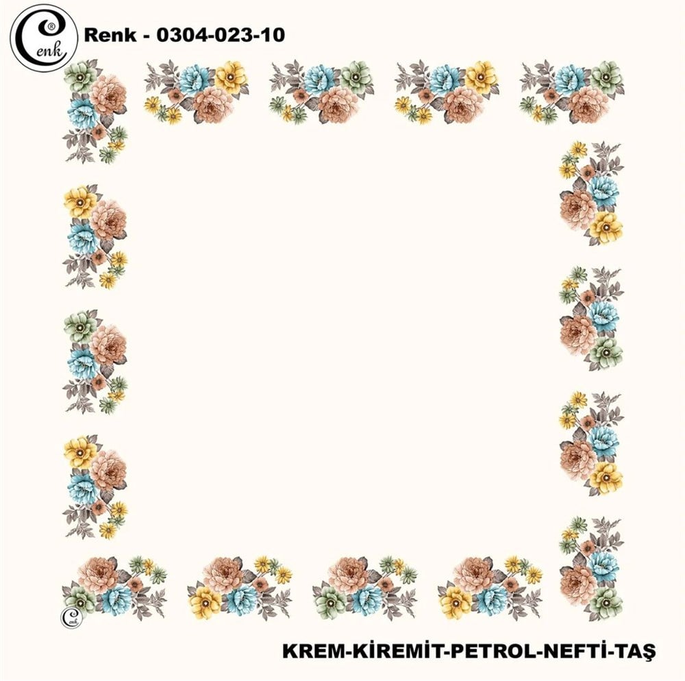 Cenk 90cm Ortası Boş Oyalık Yazma(023-10)