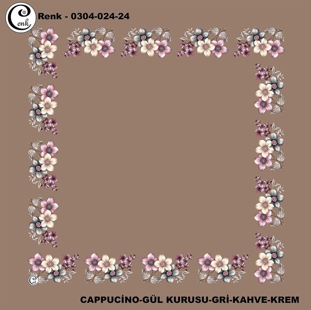 Cenk 90cm Ortası Boş Poşet İçi Oyalık Yazma(024-24)