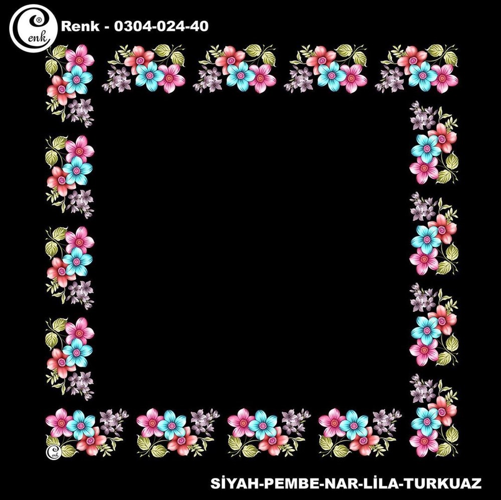 Cenk 90cm Ortası Boş Poşet İçi Oyalık Yazma(024-40)